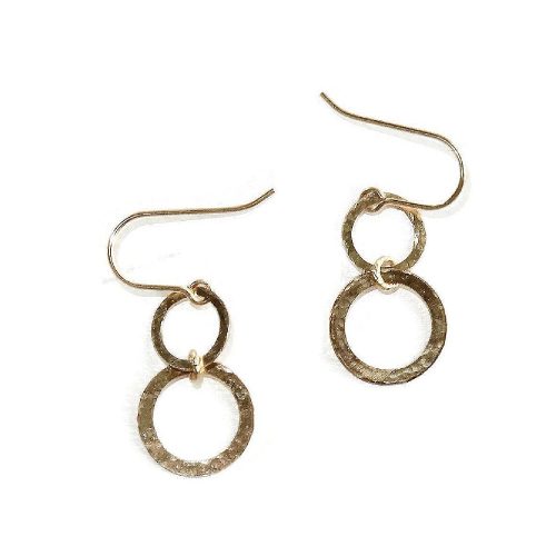 Earrings Hammered Circles | Gnoes