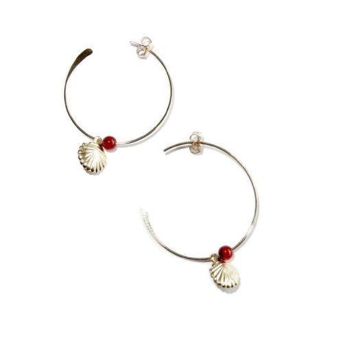 Earrings Shell and Coral | Gnoes