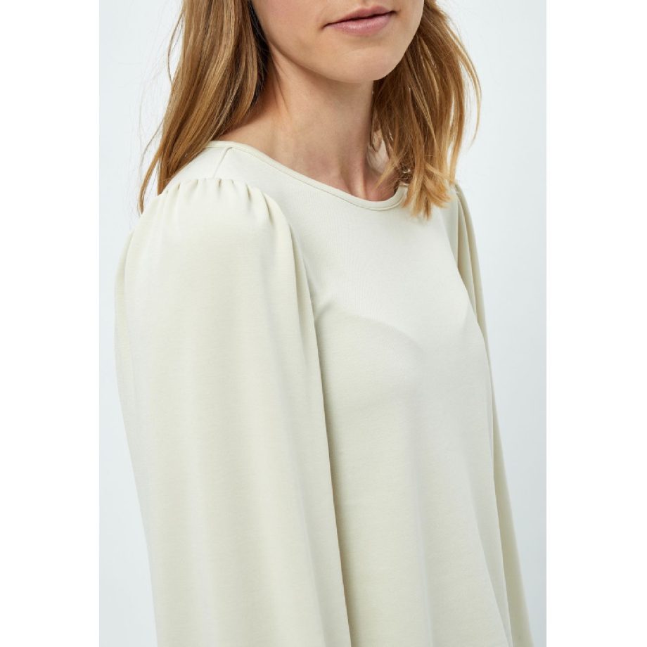 Reyna Long Sleeve Modal Blouse Light Birch | Minus