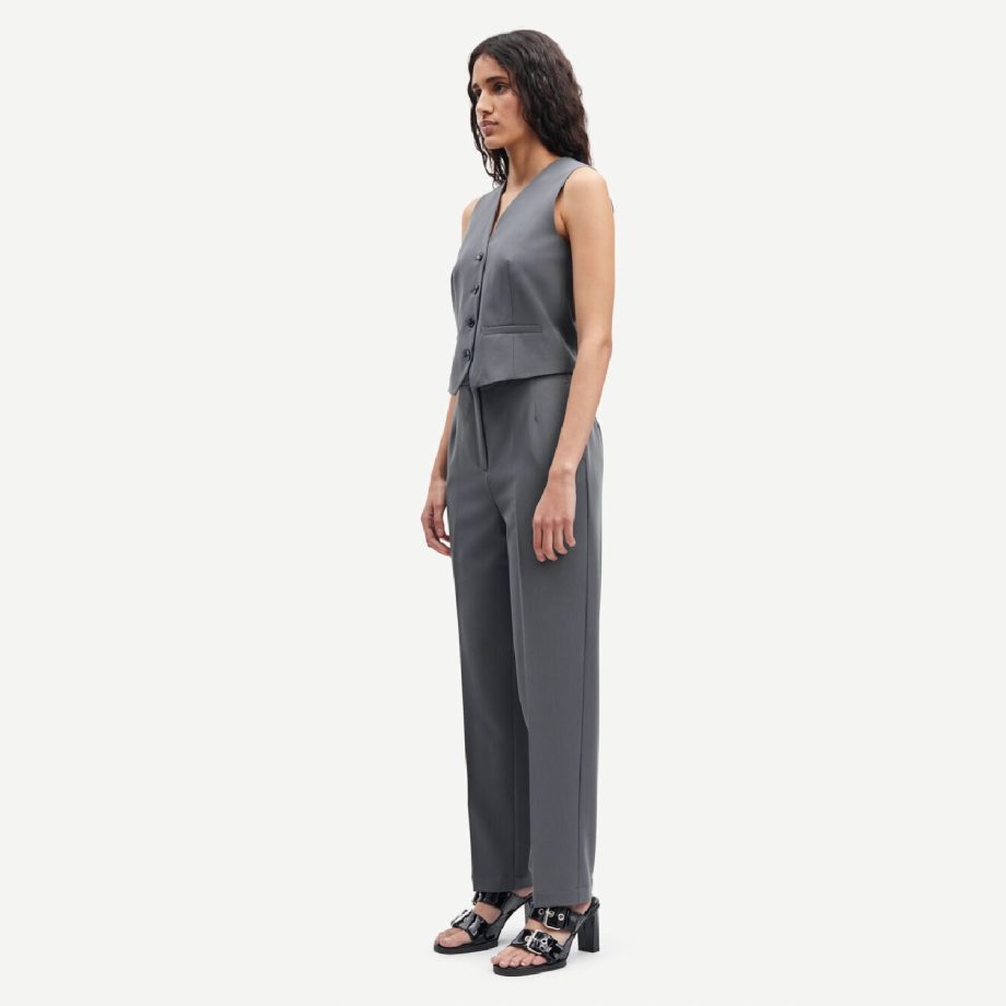 Hallie Trousers Iron Gate | Samsoe Samoe