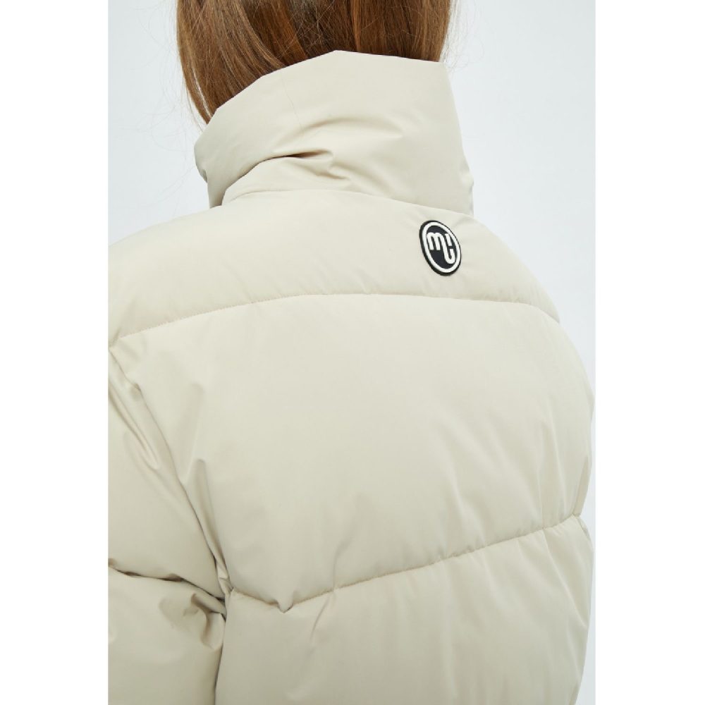 Ava Puffer Coat Sand Grey | Minus