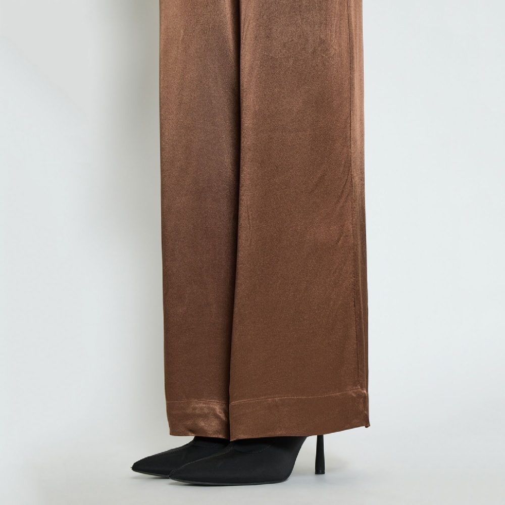 Olanna High Waisted Wide Leg Pants Chicory Coffee | Peppercorn