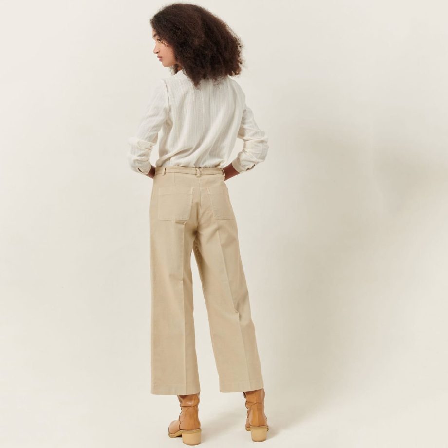 Alberpeach Pants Oat Milk | Sessùn