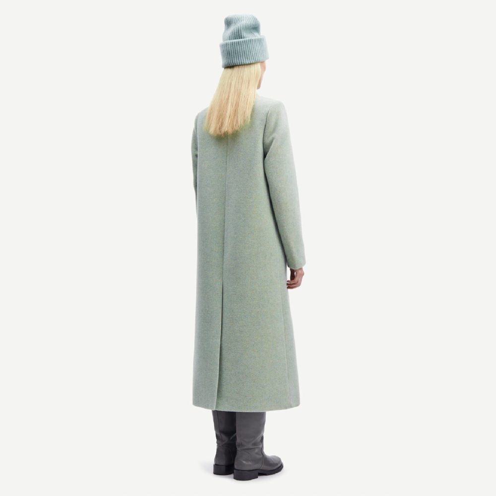 Falcon Coat Misty Blue | Samsoe Samoe