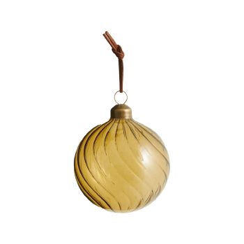 Glassy Ornament Dark Olive | Nordal