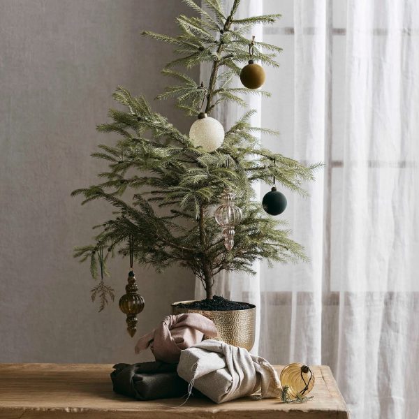 Glassy Ornament Dark Olive | Nordal