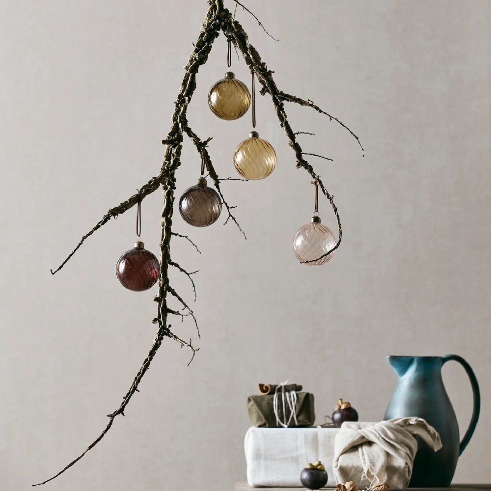 Glassy Ornament Dark Olive | Nordal