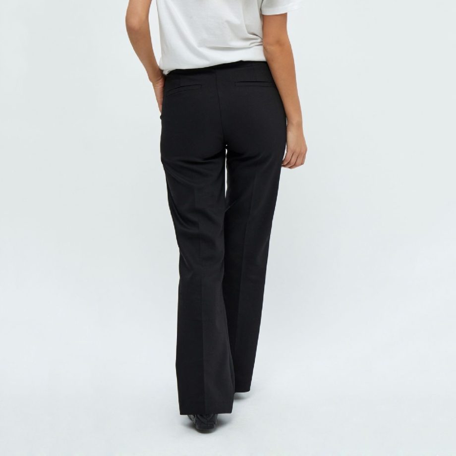 Dexa Mid Waisted Flared Pants Black | Minus