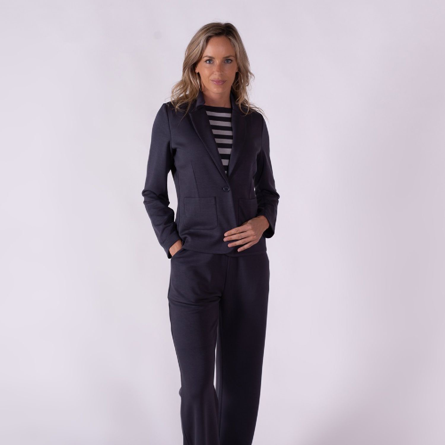 Napoli Blazer Dusty Blue | The Clothed