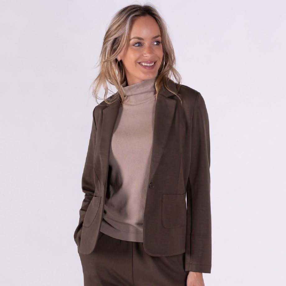 Napoli Blazer Taupe | The Clothed