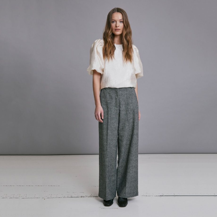 Galina High Waisted Pants Nine Iron Gray | Minus