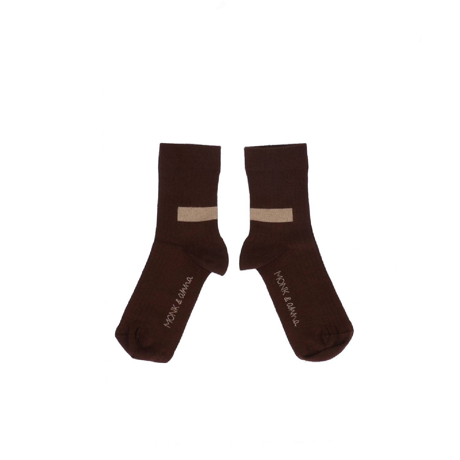 Socks Graphic Shape Dark Wood | Monk&Anna