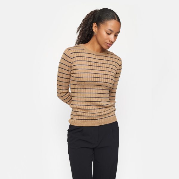 Noa Stripe Knit Tiger's Eye | Soft Rebels