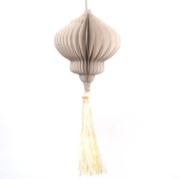 Warm grey - Drupspot met tassel | Only Natural