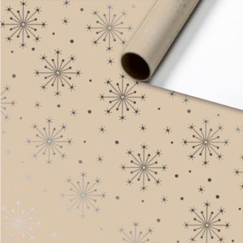 Snowflakes Silver | Cadeaupapier