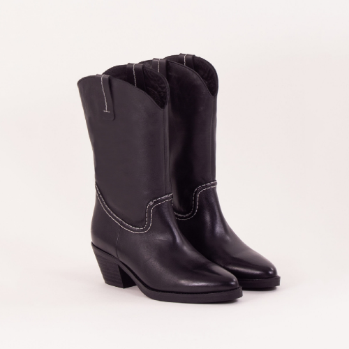Tiago Boots Black Leather | Sessùn