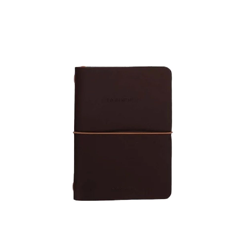 Dark Wood Notebook M Vegan Leather | Monk&Anna