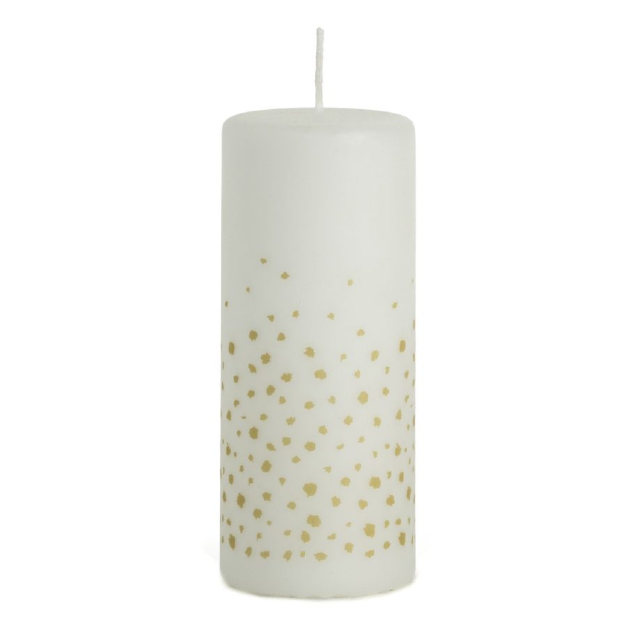 Kerstkaars Dotty Gold | Rustik Lys