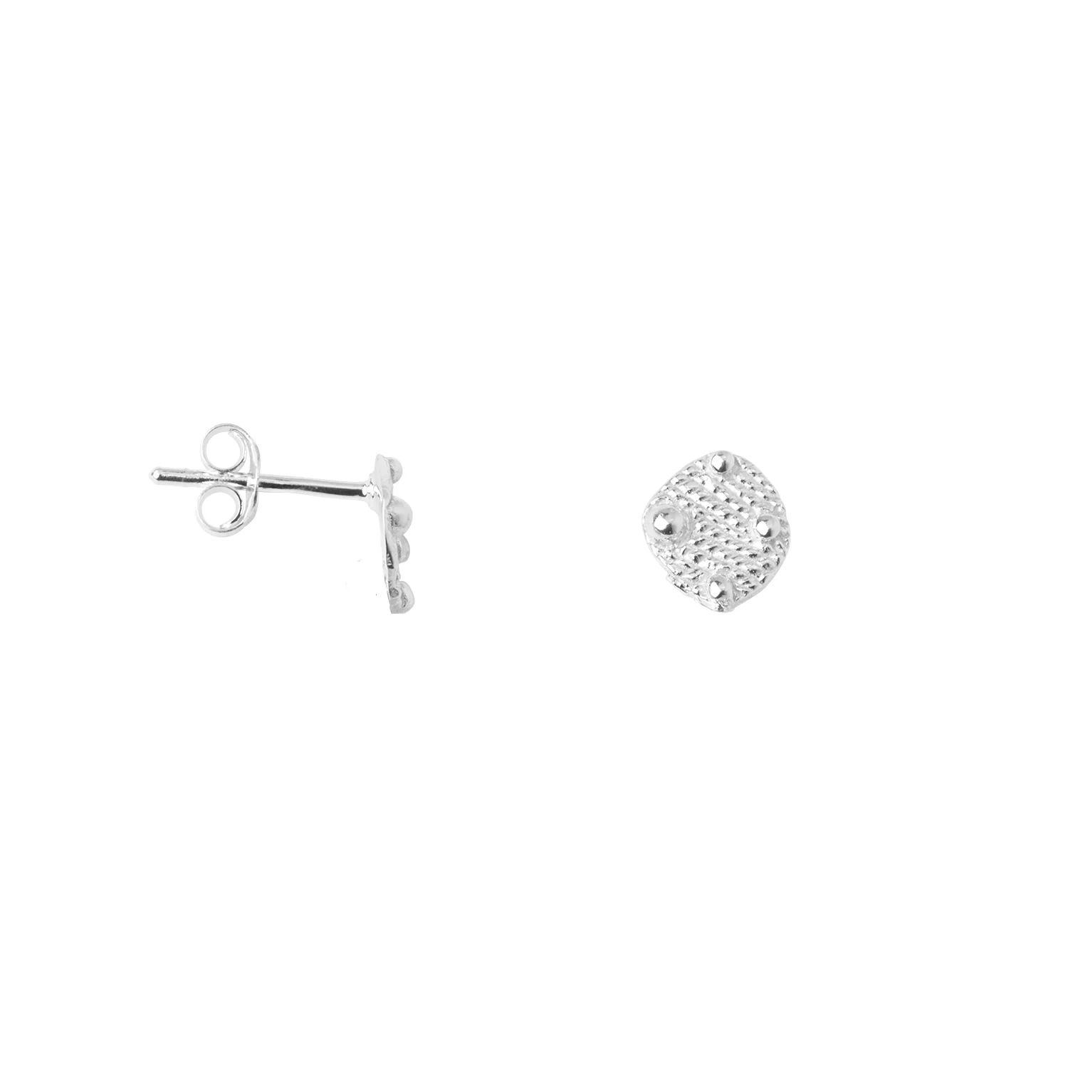 Antique Stud Earring Silver | Betty Bogaers