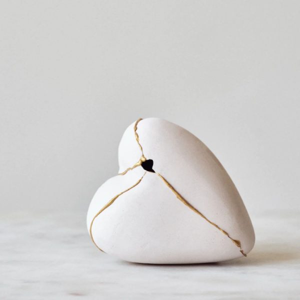 Kintsugi Heart Stone | Open Your Heart Studio