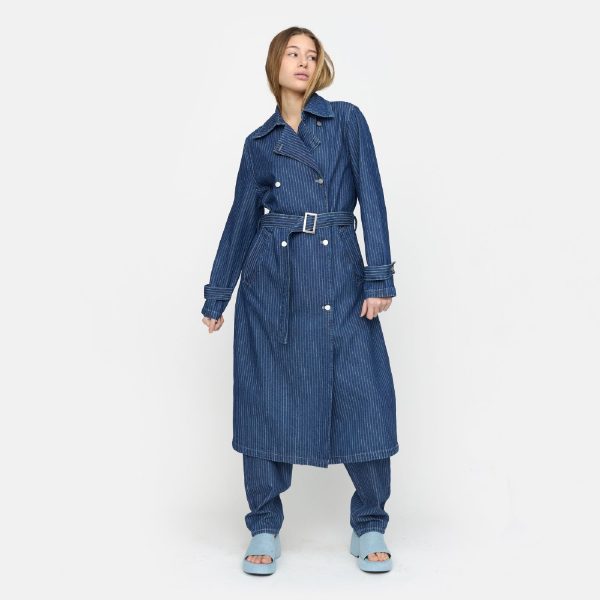 Balsam Trenchcoat Medium Blue | Soft Rebels