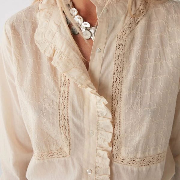 Riya Blouse Ivory | Maison Hotel