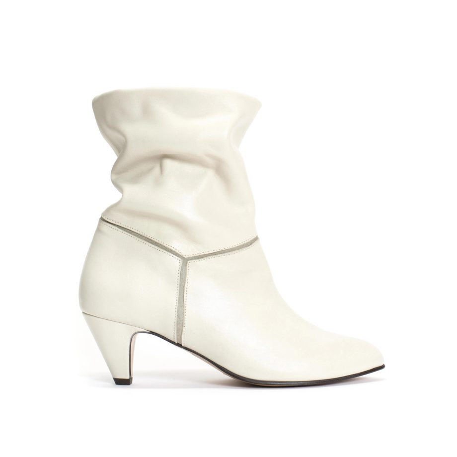 Jassi Stiletto Heels Soft Calf Milk White | Anonymous