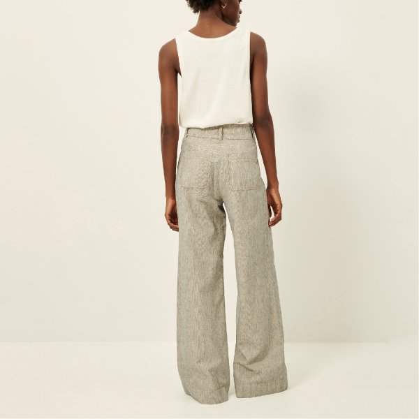 Manhatti Pants Whiblack | Sessùn