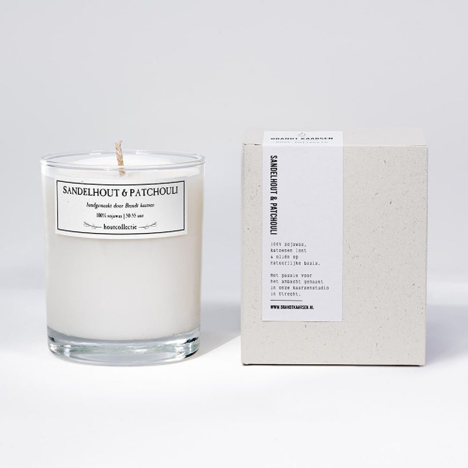 Sandelhout & Patchouli geurkaars | Brandt