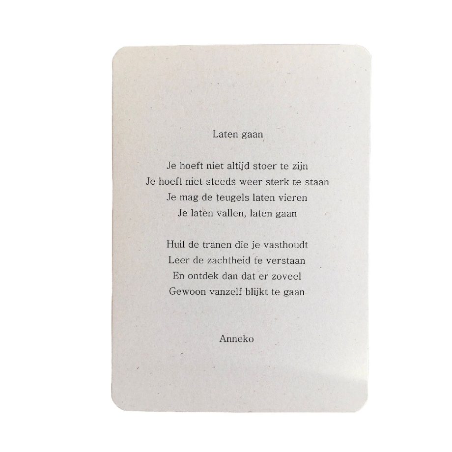 Laten gaan Postkaart A6 | Anneko