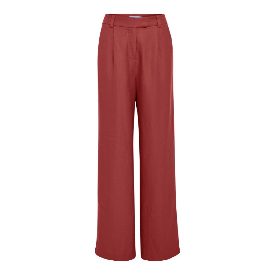 Auguste Linen Pants Barn Red | Minus