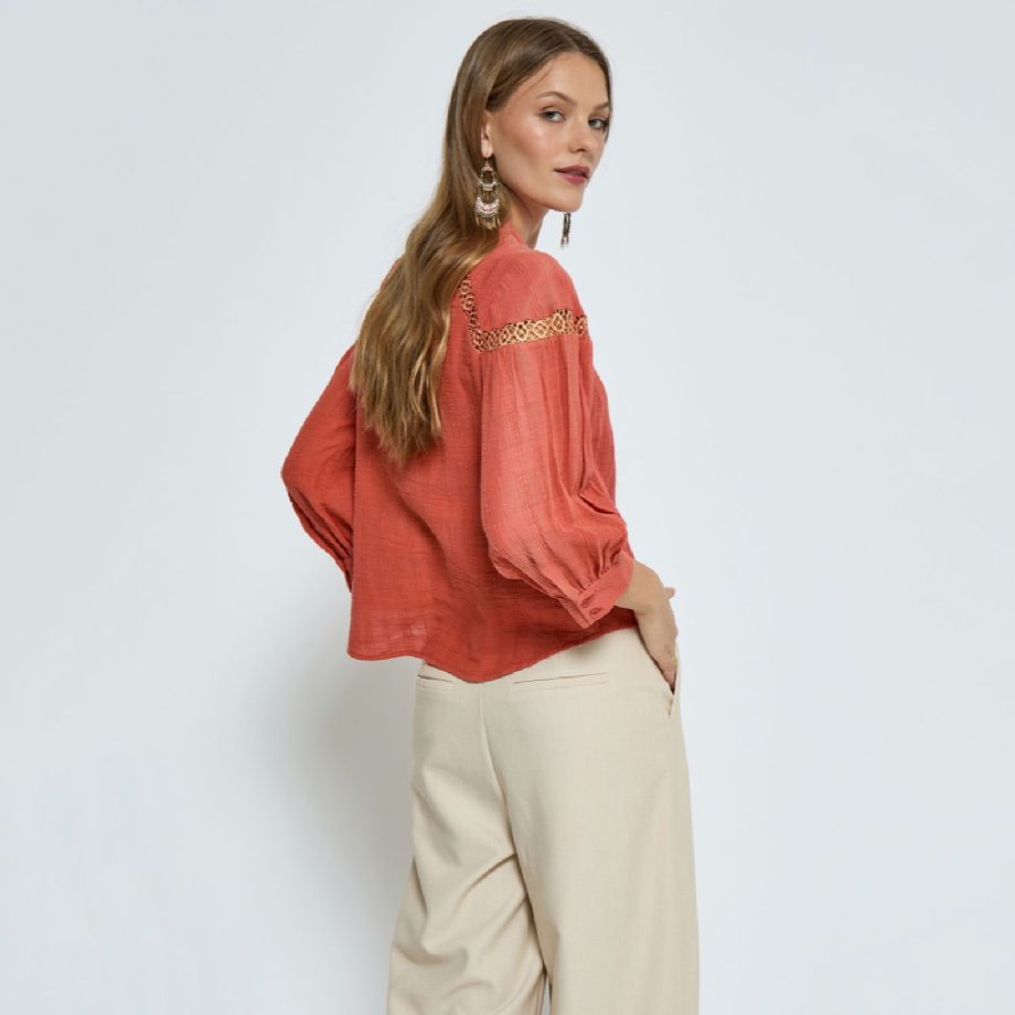 Tamara Blouse Mecca Orange | Peppercorn