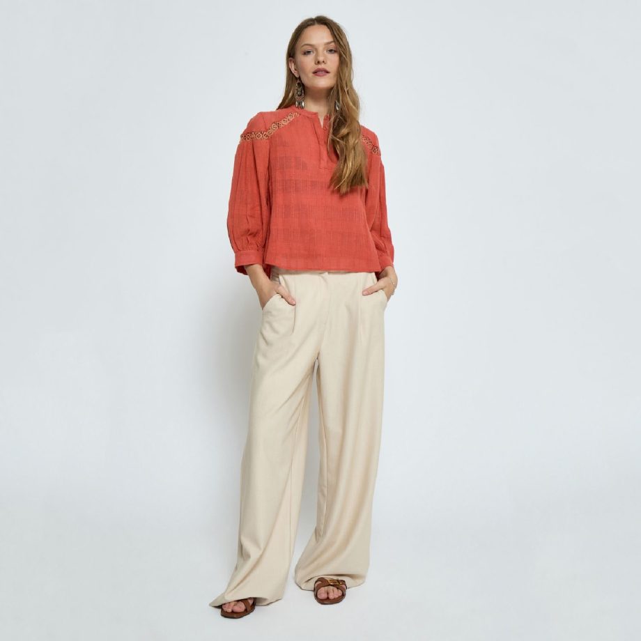 Tamara Blouse Mecca Orange | Peppercorn