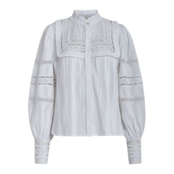 Teodora Long Sleeve Shirt White | Peppercorn