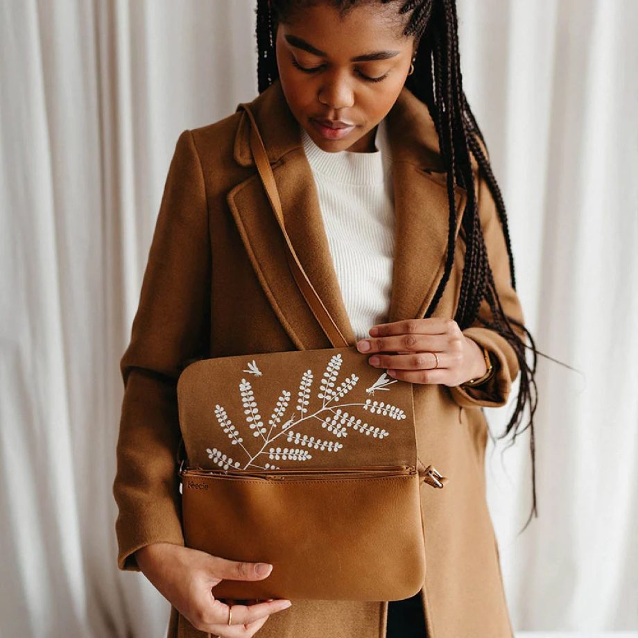 Bag Double Up Cognac Used Look | Keecie