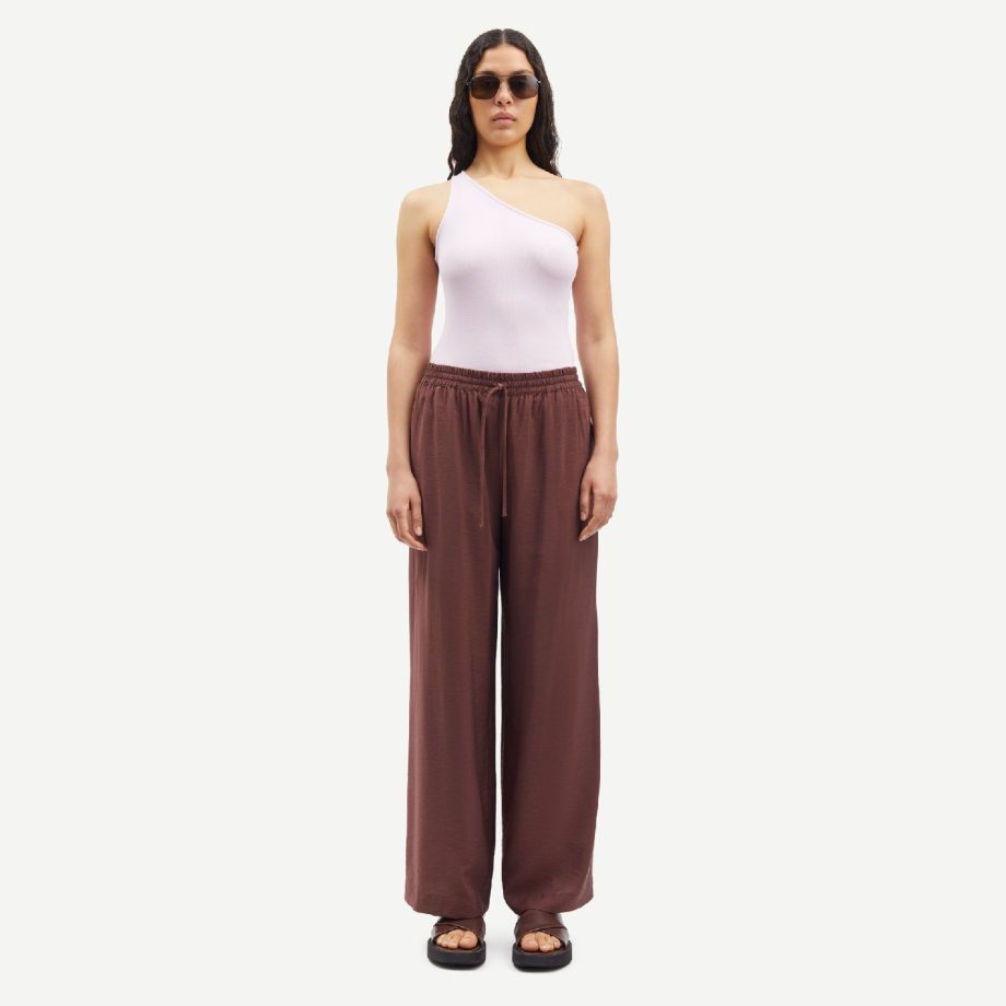 Sahelena Trousers Brown Stone | Samsoe Samsoe