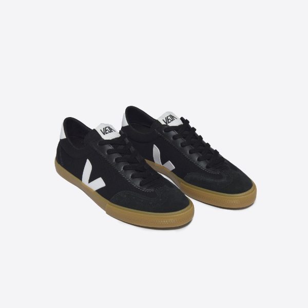 Volley Canvas Black White Natural | VEJA