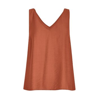 Seria V-neck Top Desert Sand | Minus