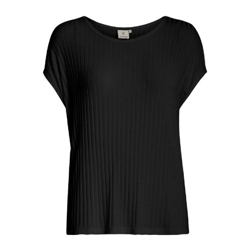 Vally Round Neck T-shirt Black | Peppercorn