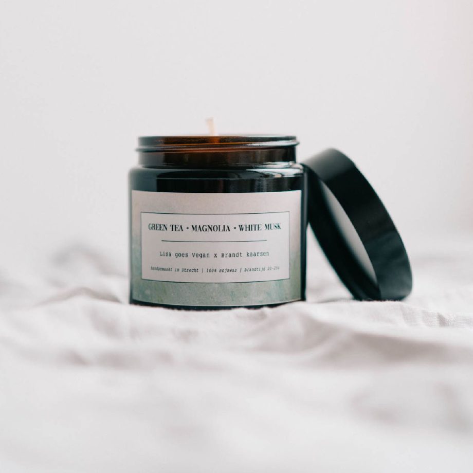 Green Tea/Magnolia/White Musk geurkaars | Brandt