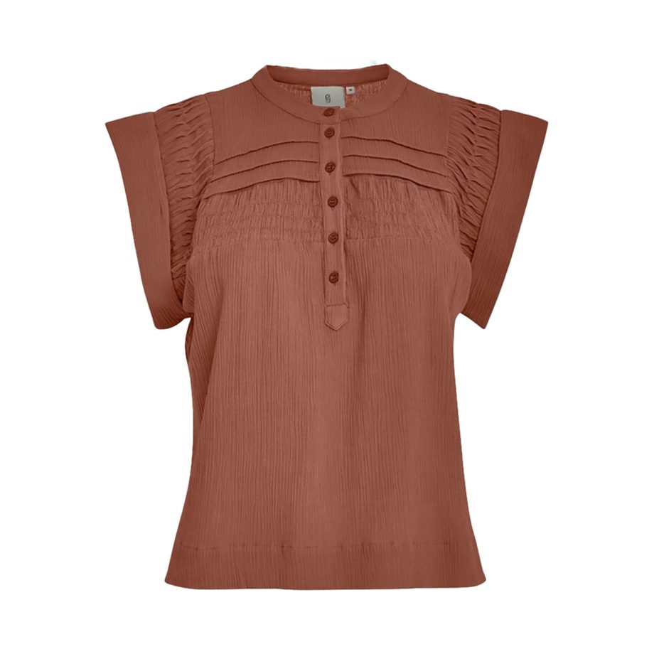 Adeline Wide Cuff Top Brandy Brown | Peppercorn