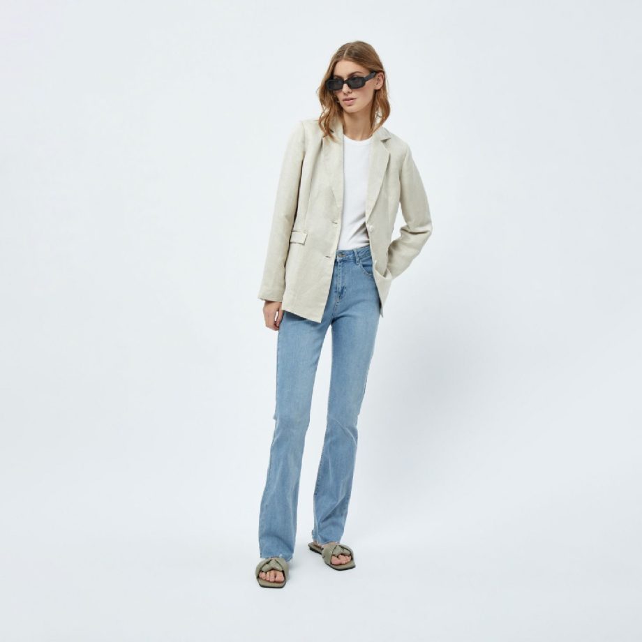 Auguste Linen Blazer Nomad Sand Melange | Minus