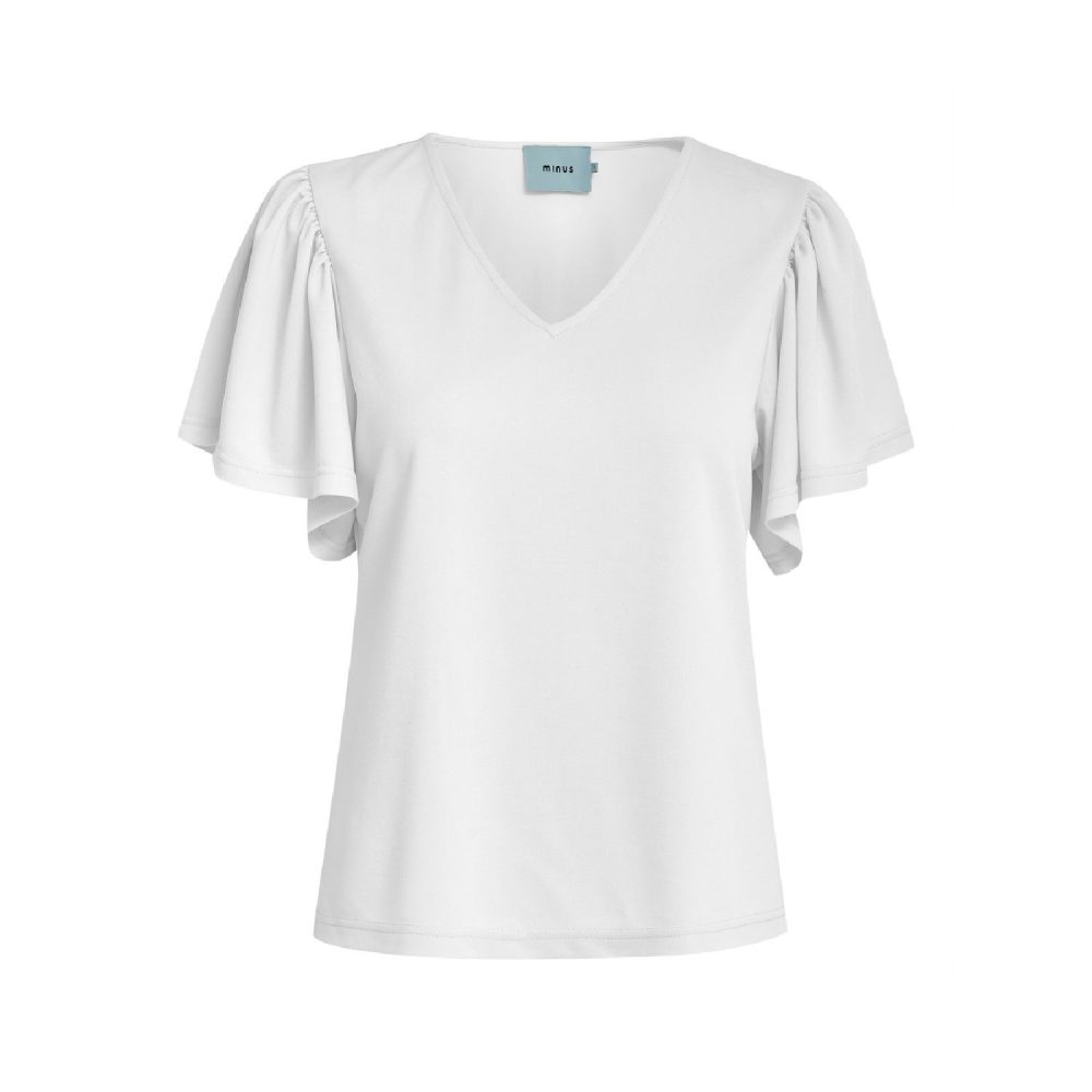 Rianne V-Neck T-Shirt Broken White | Minus