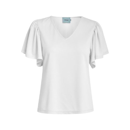 Rianne V-Neck T-Shirt Broken White | Minus