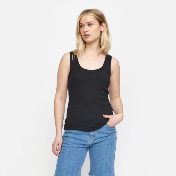 Fenja Tank Top Black | Soft Rebels