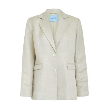 Auguste Linen Blazer Nomad Sand Melange | Minus