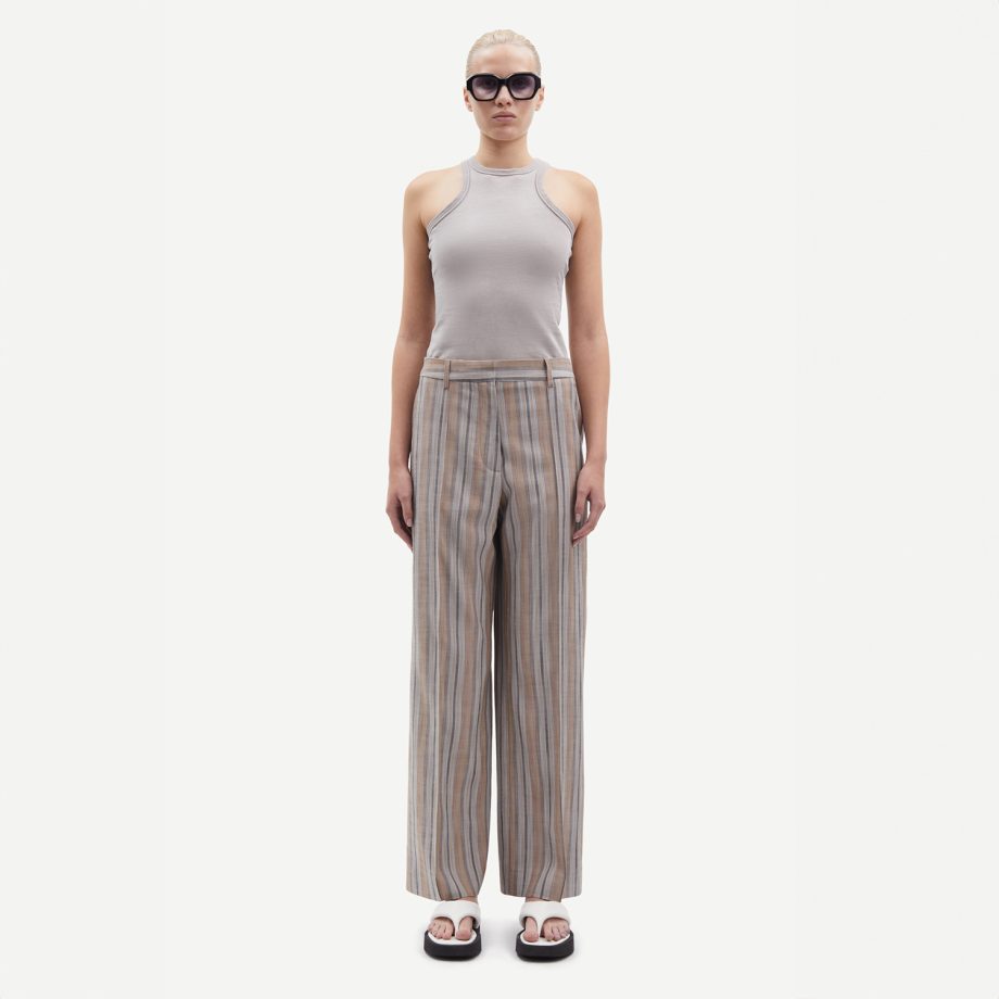 Saleni trousers Lead Gray | Samsoe Samsoe