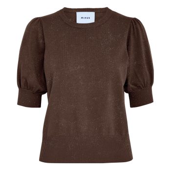 Liva Knit Tee Dark Earth Metallic | Minus