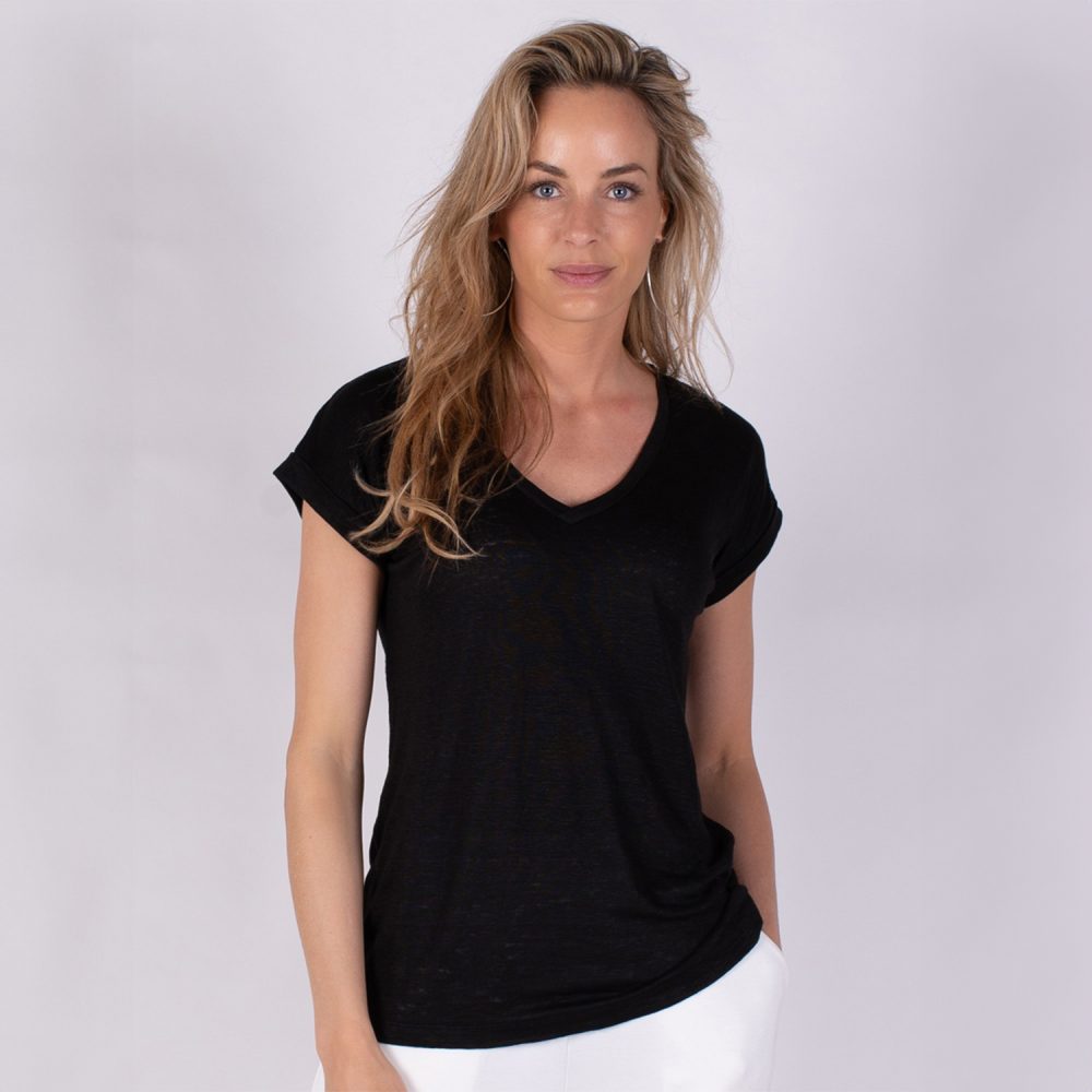 Athene Shirt Black | The Clothed