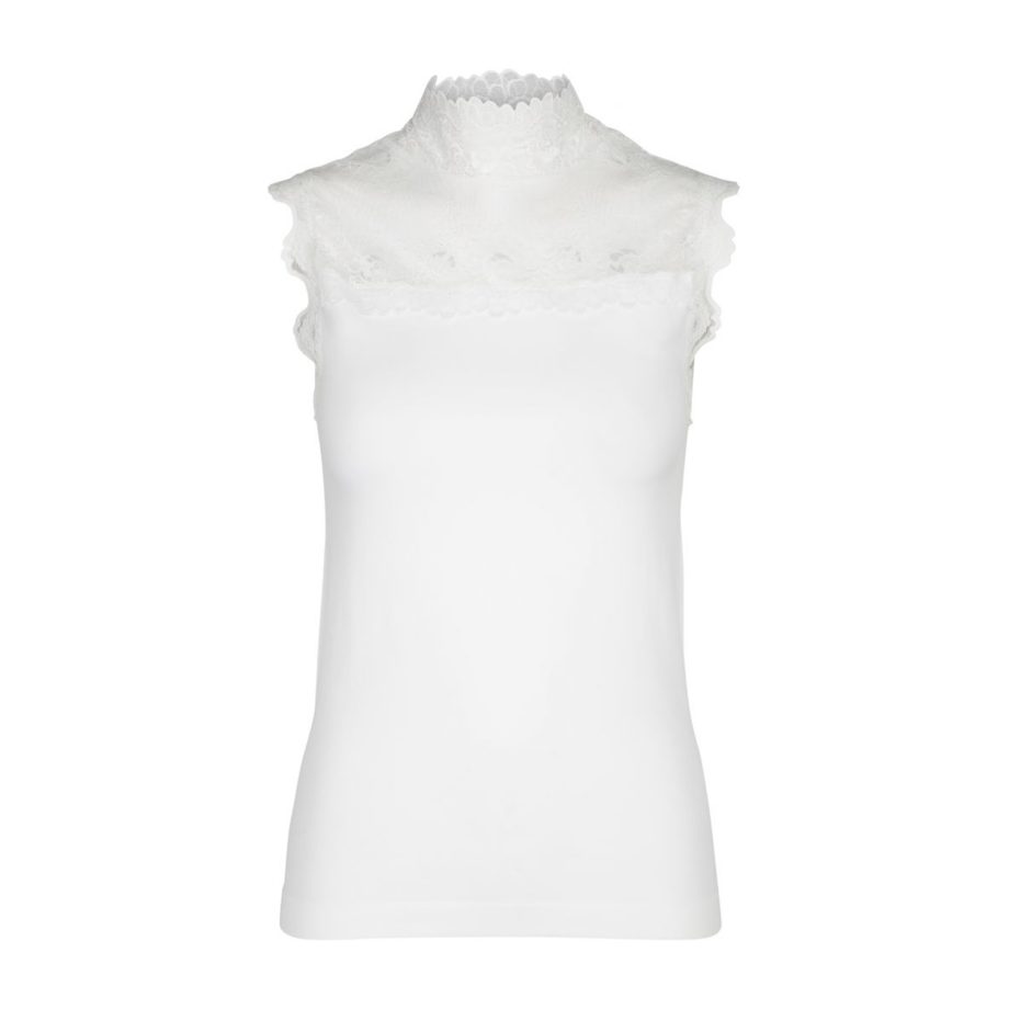 Vanessa High Neck Broken White | Minus